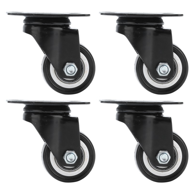 4PCS 1.5 Inch Universal Wheel 360° Rotation Heavy Caster Silence