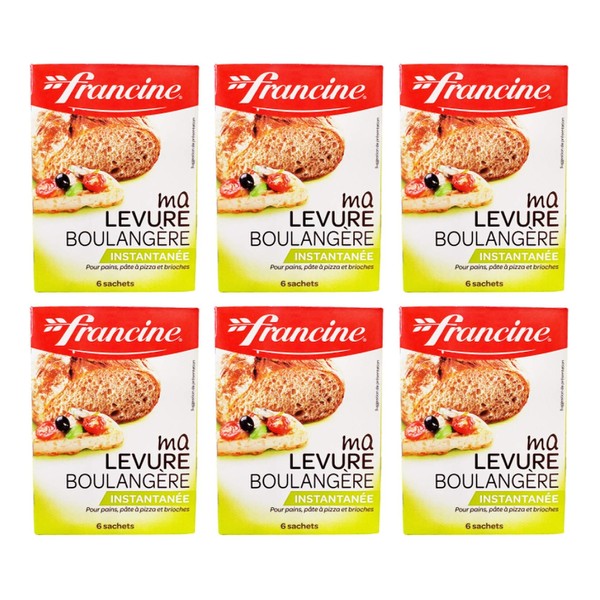 Francine Ma Levure Boulangere - French Imported Baker's Yeast (6 Pack, Total of 6.3oz)