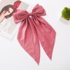 Tiardey 2 Pieces Big Bow Hair Clips Soft Silky Satin