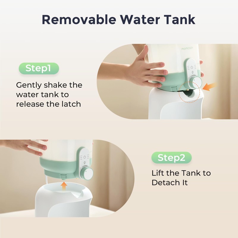 Momcozy Dual Lights Water Warmer for Night Feedings, Instant Bottle