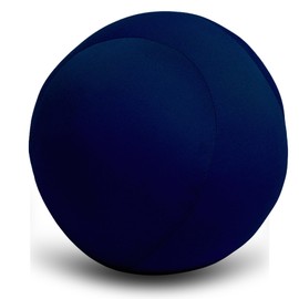 Travel Fanatics Round Microbead Pillow – Travel Friendly, Soft Cover, Pressure Relief, Post-Surgery Recovery Cushion - Navy Blue