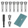 CLKE 10Pcs Drywall Screw Depth Setter PH2, 1/4 Inch Hex