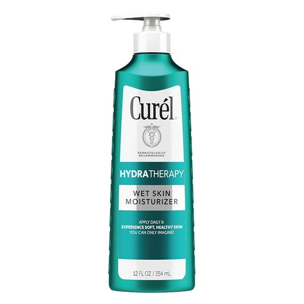 Curel Hydra Therapy 12 Ounce Wet Skin Moisturizer Pump (354ml) (3 Pack)