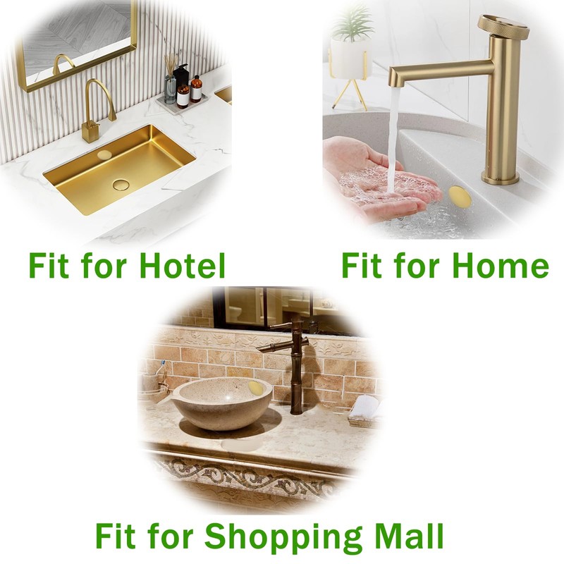 2 Pcs Bathroom Sink Overflow Cover Basin Trim Brass Insert