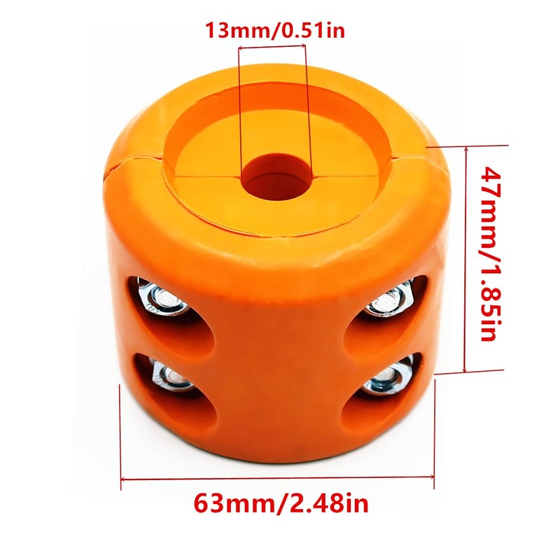 Winch Stopper Winch Cable Hook Rubber Stopper with Allen Wrench