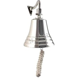 Nautical Silver Metal Marine Hanging 6 Inch Ship Bell Items