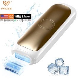 PAKISS Sapphire Ice Cooling Lazer Hair Removal Machine Professional Painless Full Body Use Home Saloncolor: 512 White