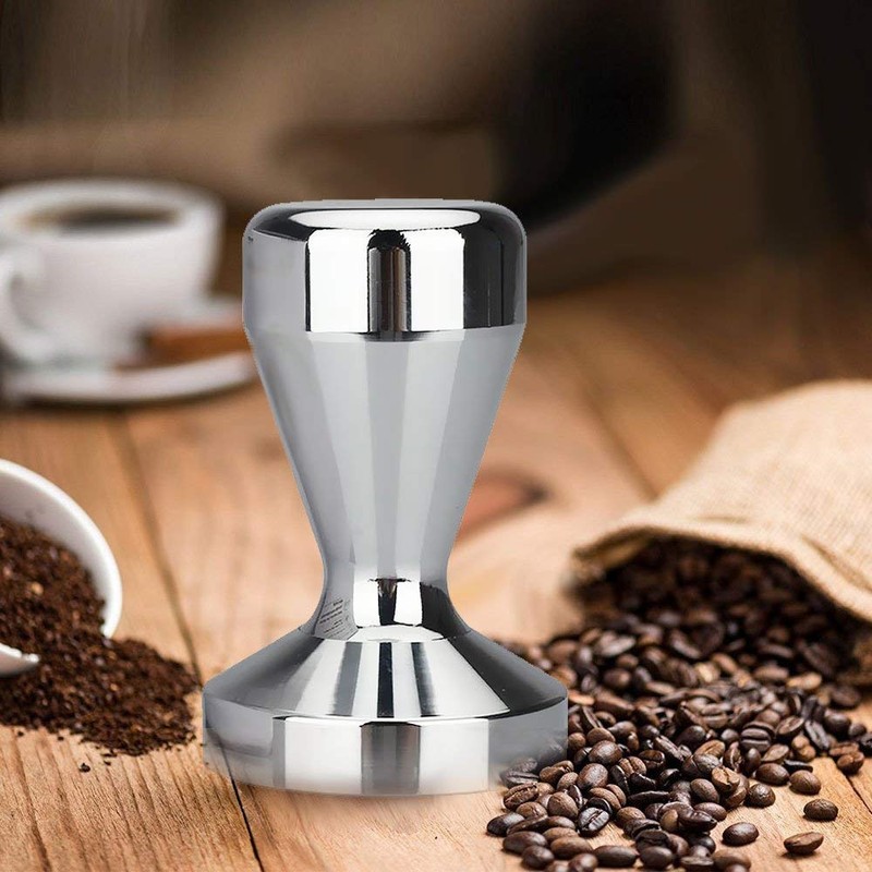Coffee Tamper 49mm Diameter Stainless Steel Barista Espresso Bean Press