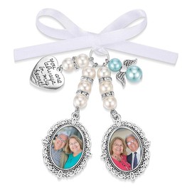 Tiardey Wedding Bouquet Charms Photo Charm for Wedding Graduation Memorial Day Party Decor