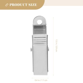 TEHAUX Pack of 20 Mini Metal Clips Wide Alligator Clip Test Lead Spring Clips Crocodile Cable Clips for Electrical Tests in Laboratory Photography Craft Art DIY