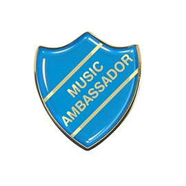 Capricornone Music Ambassador Cyan School Shield Badge
