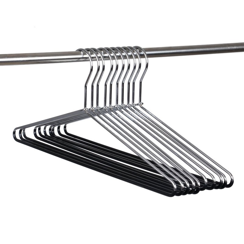 10 Metal Hangers Quality Heavy Duty Metal Coat Hangers with