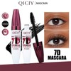 7D Mascara Ultra Black Volumizing & Lengthening, Waterproof Smudge Proof,