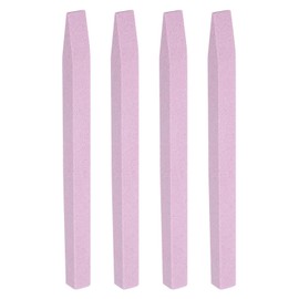 sourcing map 4pcs Pumice Stone Nail File, Pumice Nail Polishing Stick Cuticle Remover Pusher, Professional Quartz Stone Nail Filing Buffer Manicure Tool for Salon Nail Art Care, Pink