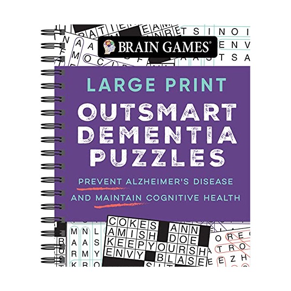 Brain Games - Large Print Outsmart Dementia Puzzles: Prevent Alzheimer's