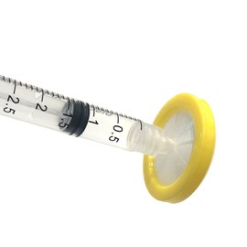 ADVANGENE Syringe Filter Sterile, MCE 0.45μm 30mm Yellow (30/PK)
