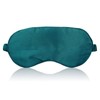 HXMJIED Sleep Eye Mask, Silk Sleep Mask, Blackish Green Eye