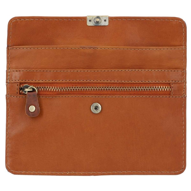 Gusti Rani Leather Wallet Purse Clutch Women's Vintage Leather Brown