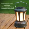 Camping Lantern Solar Powered USB Rechargeable Stepless Dimmable Retro Style
