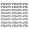 40pcs Wig Clip Set Stainless Steel DIY 9 Teeth Snap