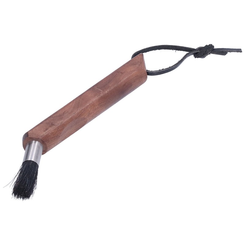 Coffee Grinder Cleaning Brush Curved Wood Handle Brush for Home