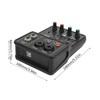 Dpofirs Professional Mixer Sound Board Console, 48V 2 Channel Desk