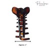 Parcelona French Boss Thin and Narrow Medium Tortoise Shell Covered