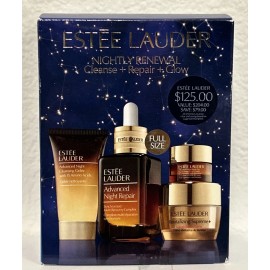 Estée Lauder Nightly Renewal Skincare Set New
