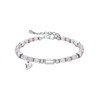 HAYOUWAY 4 mm Rose Quartz Gemstone Bead Bracelet Women Girls