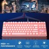 MageGee Pink Keyboard MK-Star Standard Mechanical Wired USB Keyboard Mouse