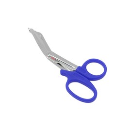 MMD Medical Scissors, EMT, Trauma & HouseHold Shears - 6 Inch Premium Quality Stainless Steel Bandage Scissors - Premium Medical Shears - Fluoride-Coated with Non-Stick Blades (Blue)