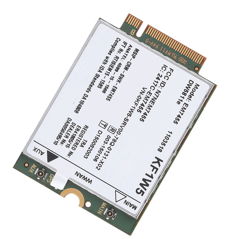 Replacement Wireless EM7455 for Dell DW5811e Qualcomm 4G LTE WWAN