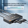 DP KVM Switch 2 Computer 1 Monitor, 8K@60Hz/4K@240Hz Displayport KVM