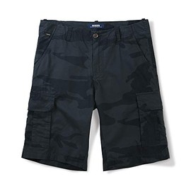 OCHENTA Men's Lightweight Cargo Shorts with Pockets Cotton Casual Summer Work E Camo 38