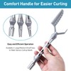 3-Pack Multifunctional Hair Styling Combs for Perm, Dyeing, and Positioning,