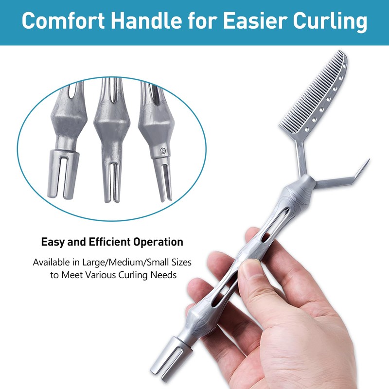 3-Pack Multifunctional Hair Styling Combs for Perm, Dyeing, and Positioning,