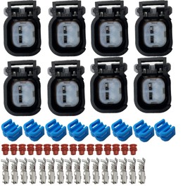 LIZAPUS 60131 Performance - Kit de conectores de inyector de combustible compatible con inyectores estilo EV6/USCar