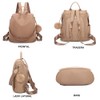 OLIVIA WONG Waterproof Theft Backpack for Women (13L), Convertible Backpack