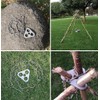 Stainless steel campfire tripod, camping tripod, barbecue accessories, campfire tripod,