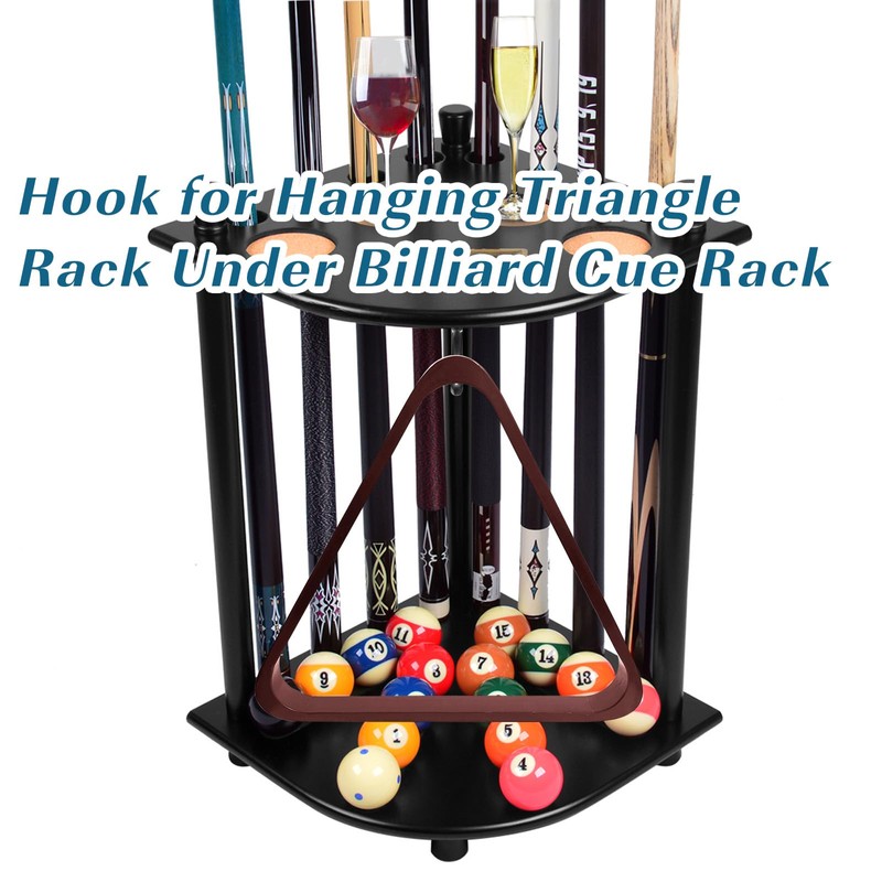 MoyanSuper 2pcs Billiards Bridge Hook with 4 Mounting Screws, Pool