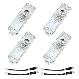 Krewua Pack of 4 Car Door Lights Car Entrance Lighting Accessories for 1 2 3 4 5 6 7 Series Car Door Logo Projector Lights for X1 X2 X3 X4 X5 X6 X7, Light Very Nice Gift