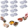 Uioecn Uioecn 10PCS Double Compartment Condiment Container,Double Compartment Condiment Container