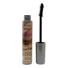 Máscara de pestañas Prosa Microfibras waterproof 13g color negro 1 unidad