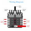 WUPP 12 Volt Fuse Block, Waterproof Boat Fuse Panel with