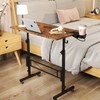 Hadulcet Small Standing Desk Adjustable Height, Rolling Desk for Standing