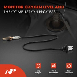 A-Premium - Sensor de oxígeno O2 compatible con Toyota RAV4 2004-2005, l4 2.4L, aguas abajo