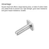 sourcing map Square Head Bolt, 20pcs M6x20mm Fully Thread Carbon