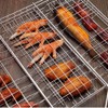 TOPINCN Barbecue Net Grill Net Barbecue Grill Fish Clip Outdoor