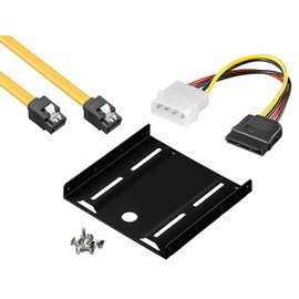 'Installation Kit Installation Frame for 2.5 "HDD/SSD to 3.5 Adapter Mounting Frame Fitting Rails with 50 cm SATA cable