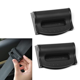 Auto-Sicherheitsgurt-Einsteller, Auto-Sicherheitsgurt-Clip, sicherheitsgurt schnalle, Sicherheitsgurt-Einsteller-Clip, Rutschfest, Verstellbar (Schwarz)